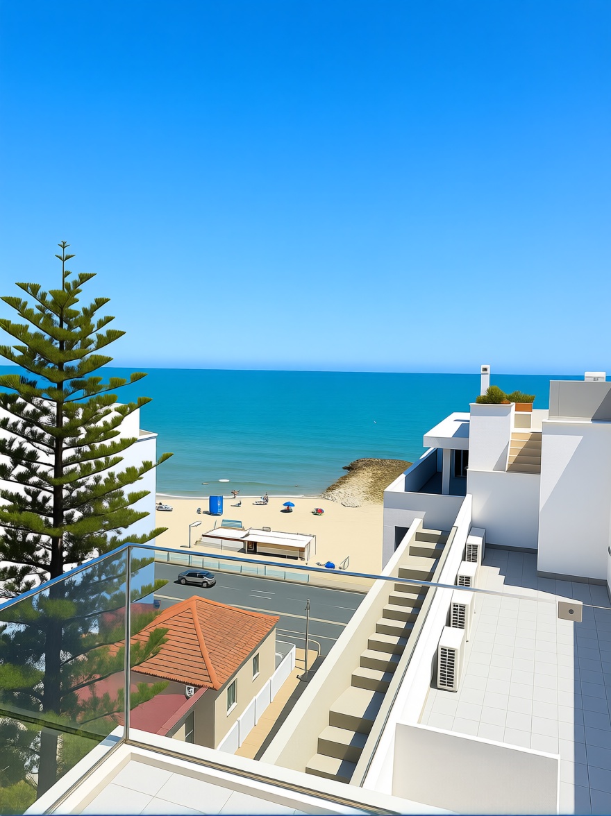 Seafront attic in Torrevieja — Sea view