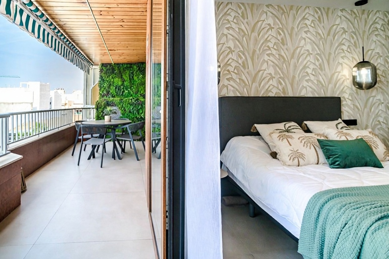 Wohnung in erste Strandlinie in Torrevieja — Schlafzimmer
