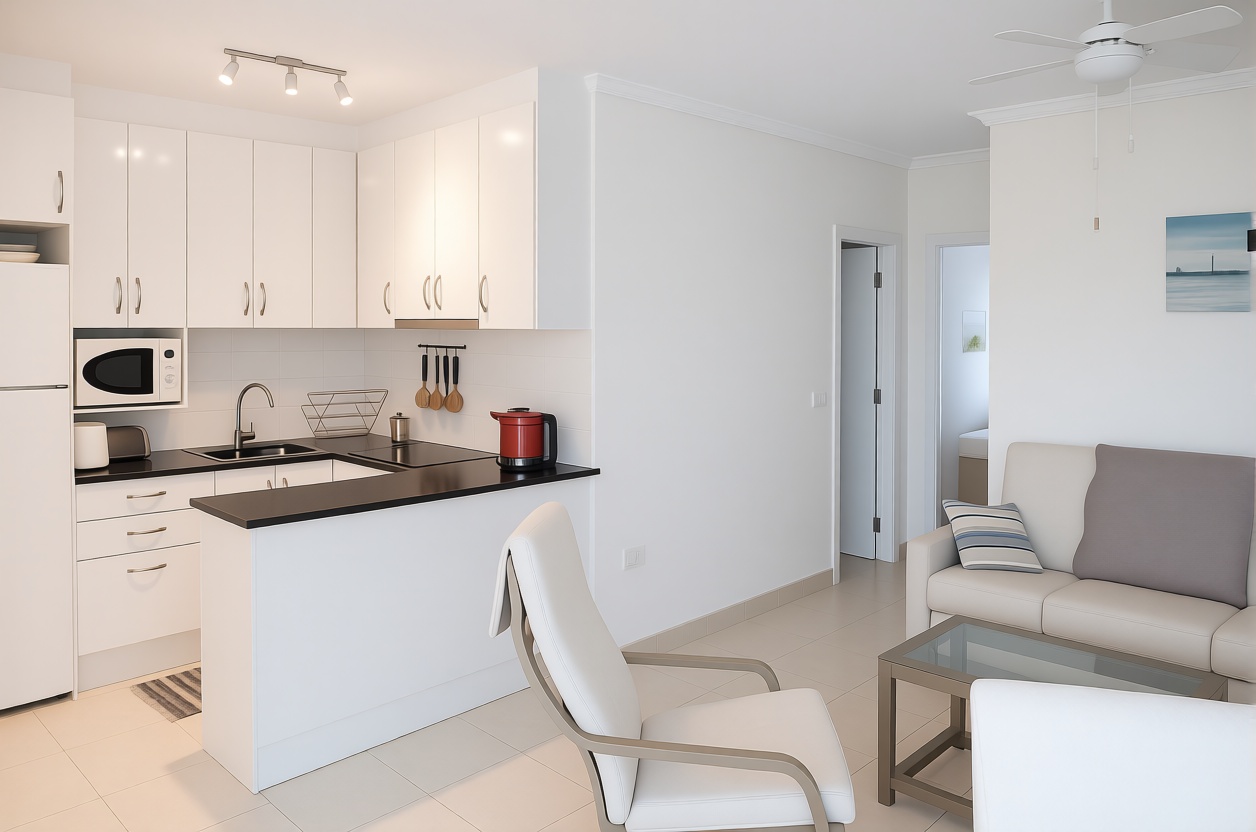 Chalet avec accès direct à la plage à Torrevieja — Cuisine