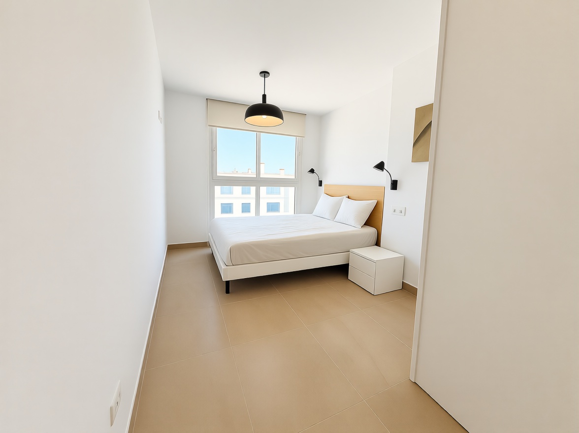 Seafront attic in Torrevieja — Bedroom