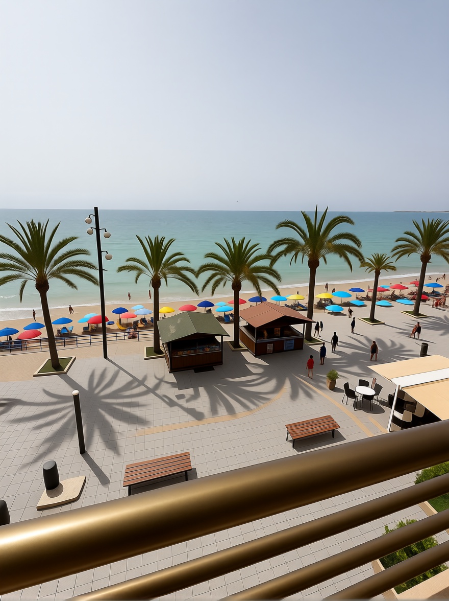 Beachfront flat in Torrevieja — Sea view