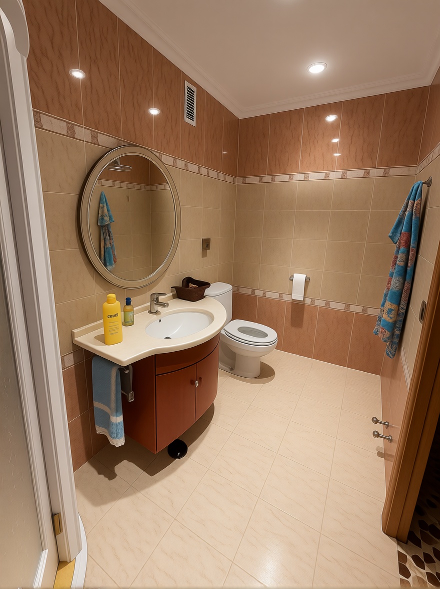 Beachfront flat in Torrevieja — Bathroom