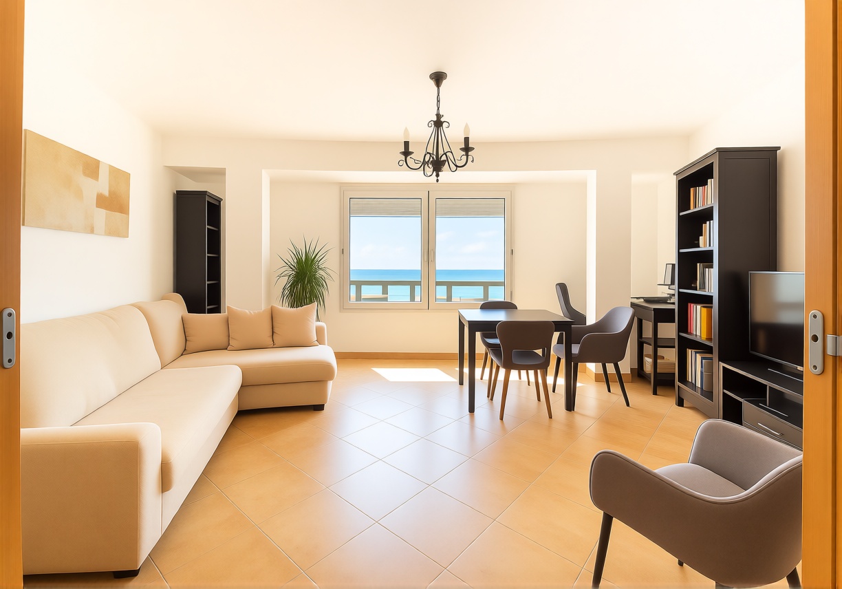 Beachfront flat in Torrevieja — Living room