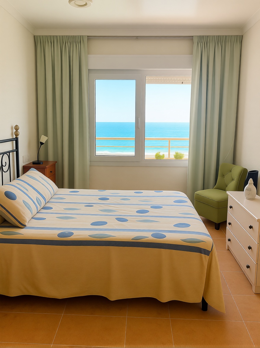 Piso en primera línea de playa en Torrevieja — Dormitorio