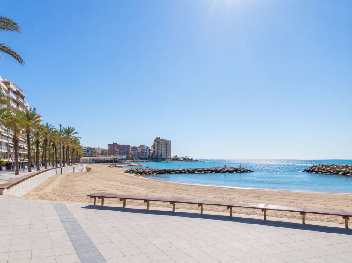 Piso en primera línea de playa en Torrevieja