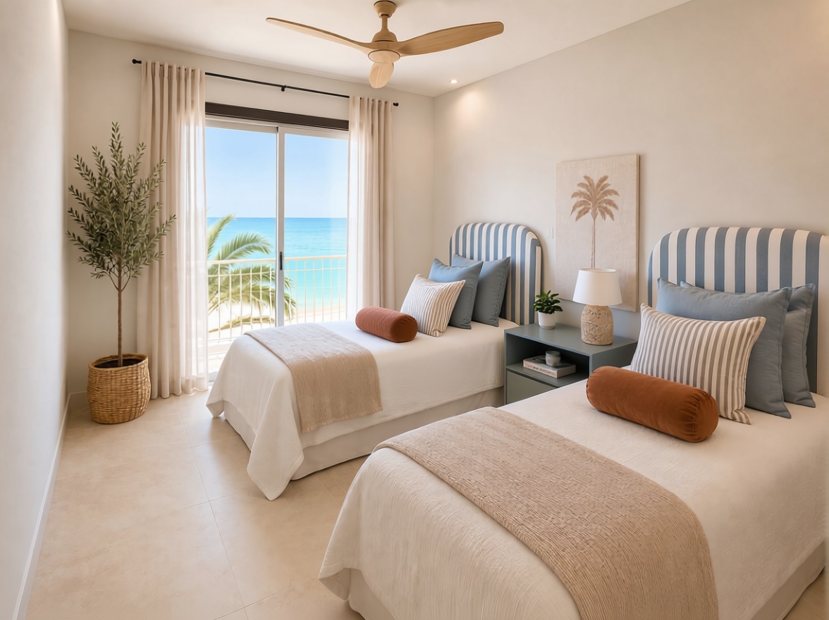 Piso en primera línea de playa en Torrevieja — Dormitorio