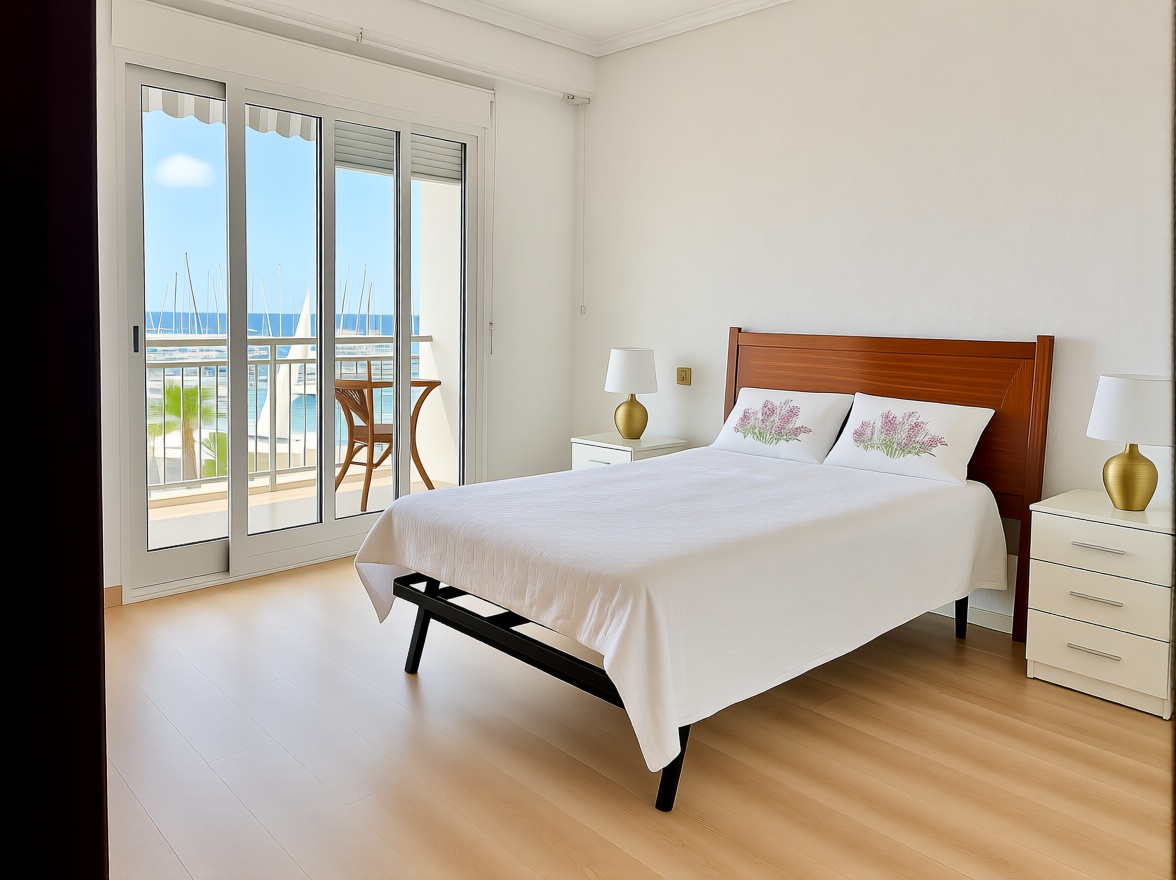 Piso en primera línea de playa en Torrevieja — Dormitorio