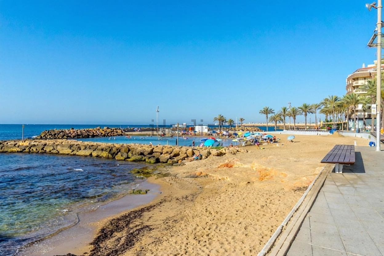 Piso en primera línea de playa en Torrevieja — Vista mar