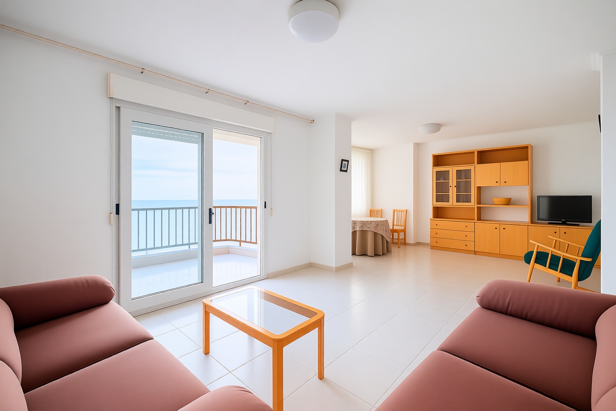 Piso en primera línea de playa en Torrevieja — Salón