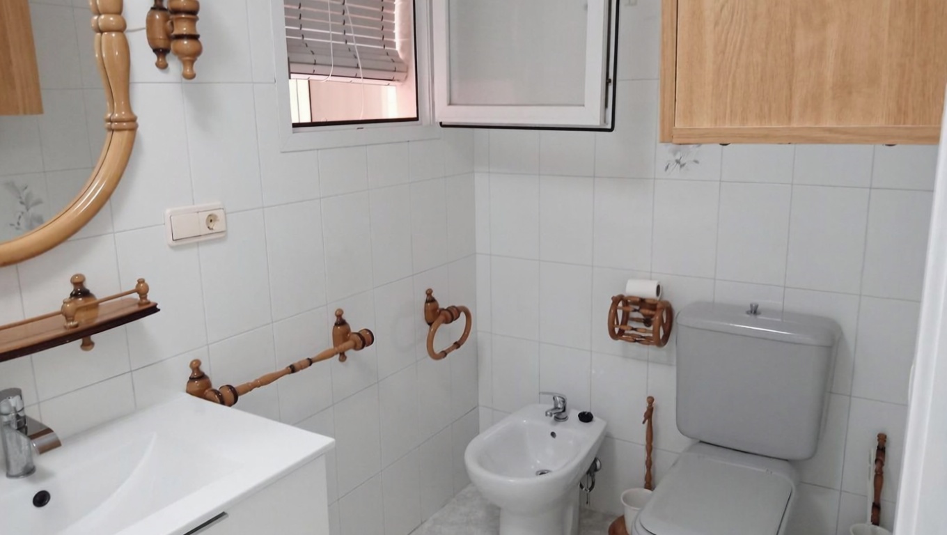 Piso en primera línea de playa en Torrevieja — Dormitorio