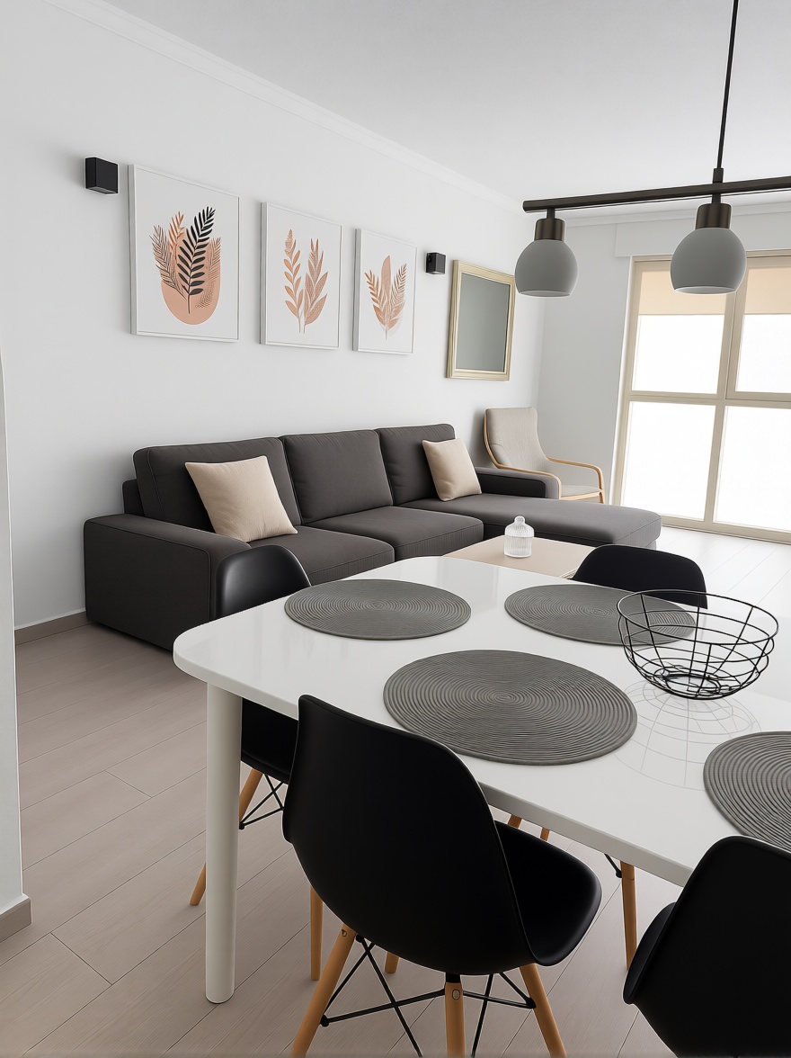 Apartamento em primeira linha de praia em Torrevieja — Sala