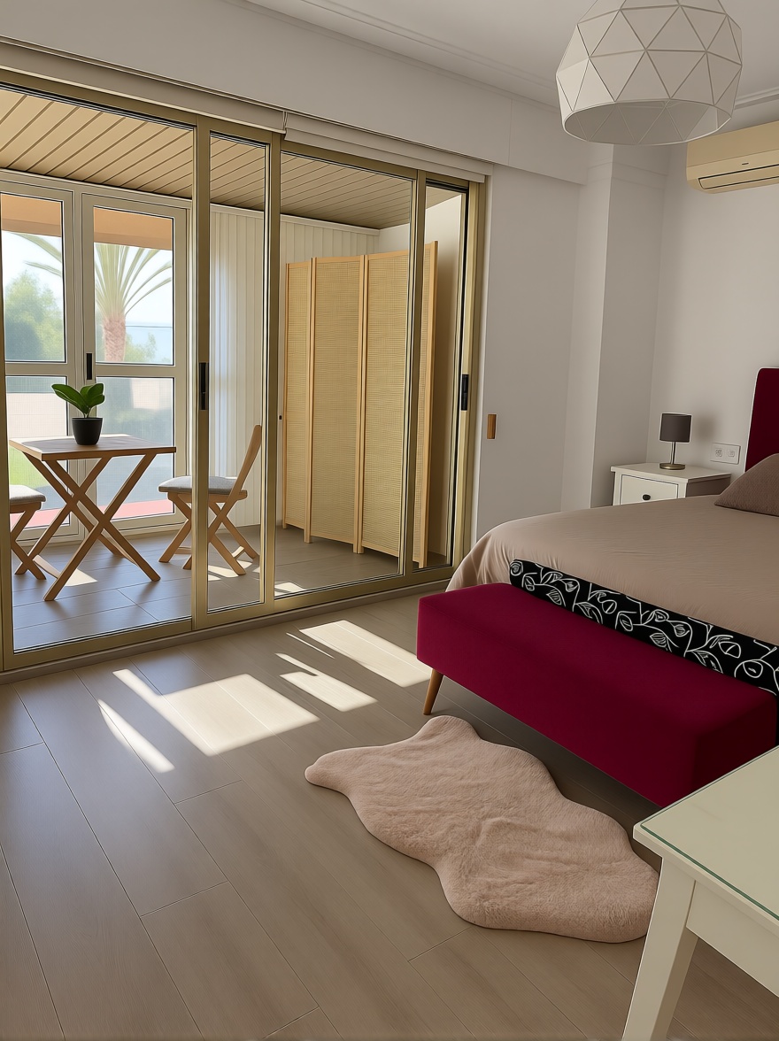 Apartamento em primeira linha de praia em Torrevieja — Quarto