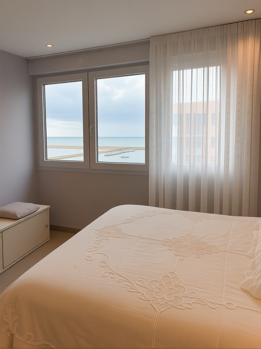 Piso en primera línea de playa en Torrevieja — Dormitorio