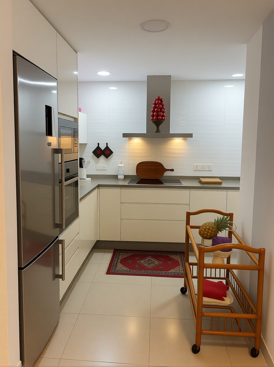 Piso en primera línea de playa en Torrevieja — Cocina