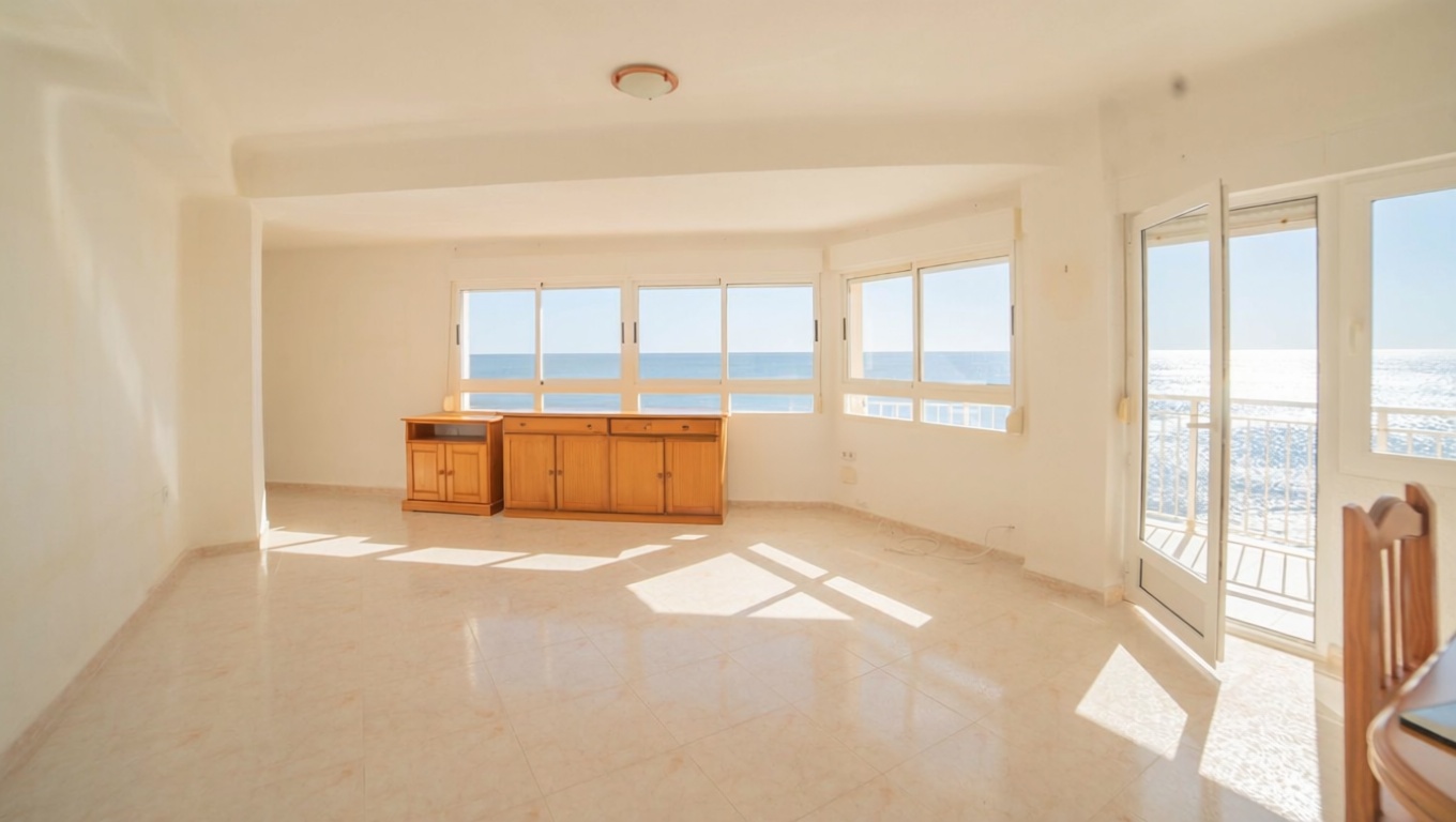 Beachfront flat in Torrevieja — Living room