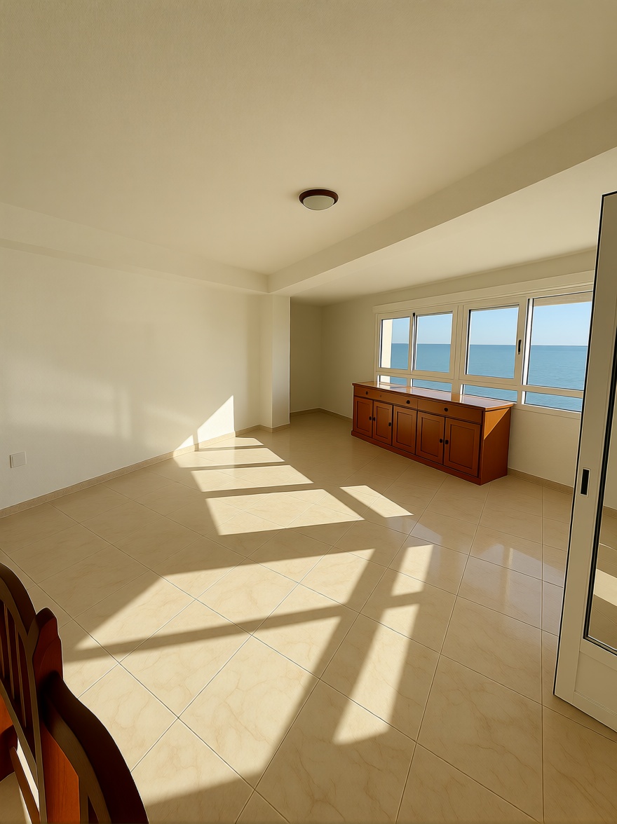 Appartement en première ligne de plage à Torrevieja — Séjour