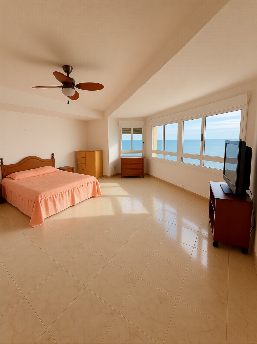 Appartement en première ligne de plage à Torrevieja — Chambre