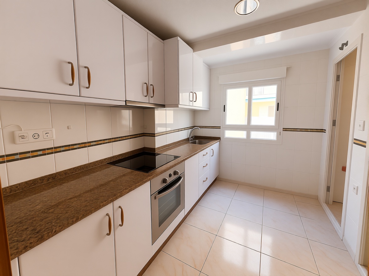 Appartement en première ligne de plage à Torrevieja — Cuisine