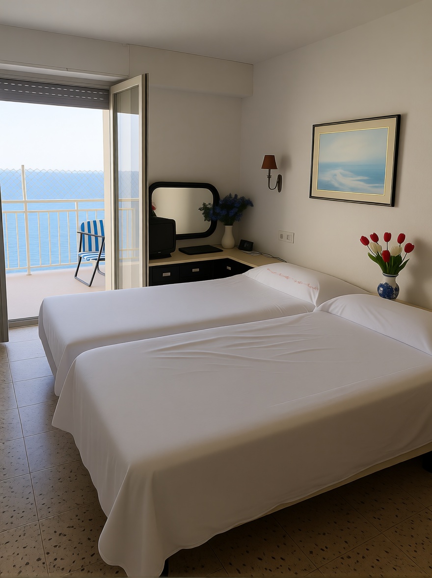 Appartement en attique en première ligne de mer à Torrevieja — Chambre