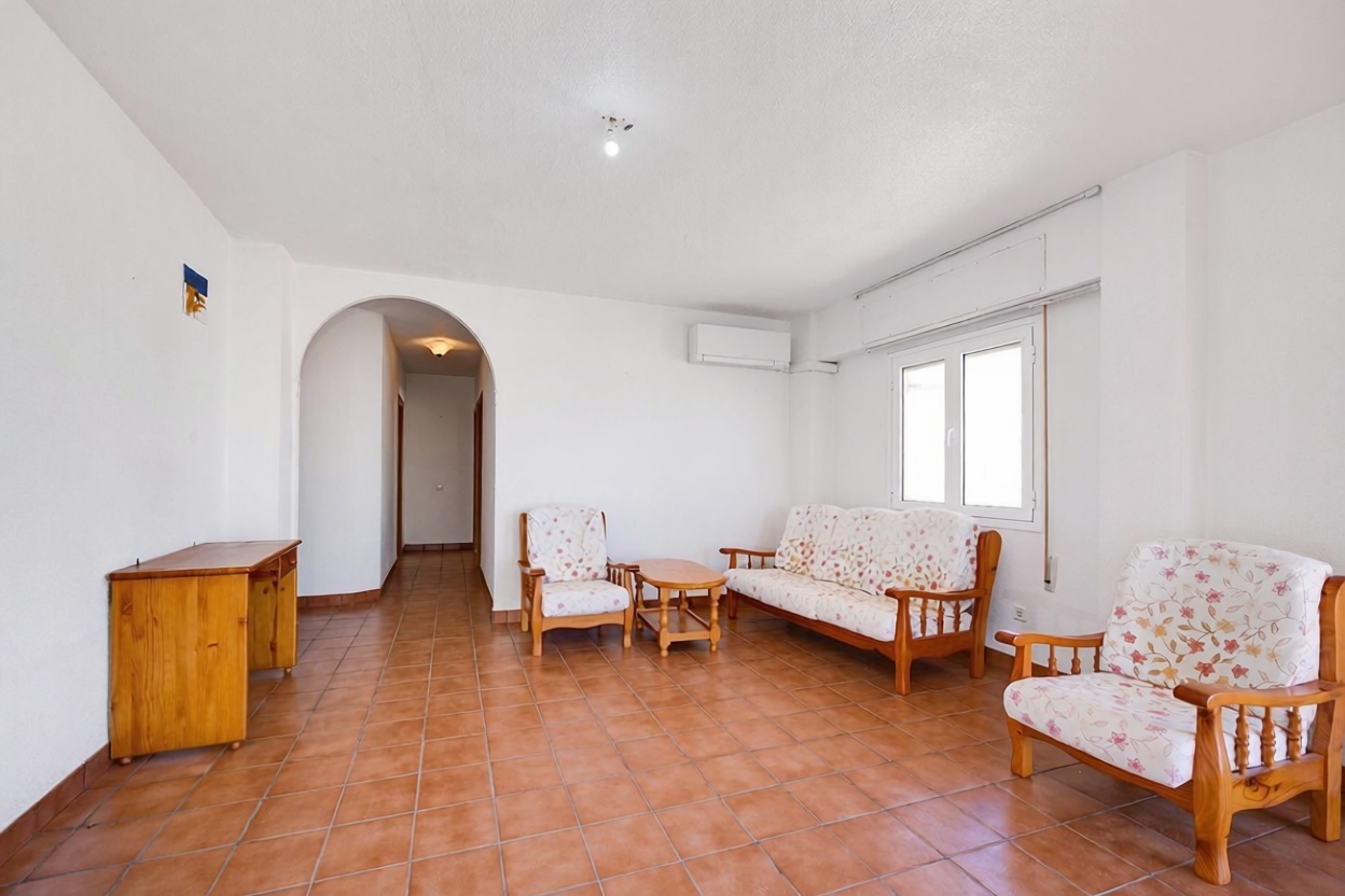 Apartamento em primeira linha de praia em Torrevieja — Terraço mar