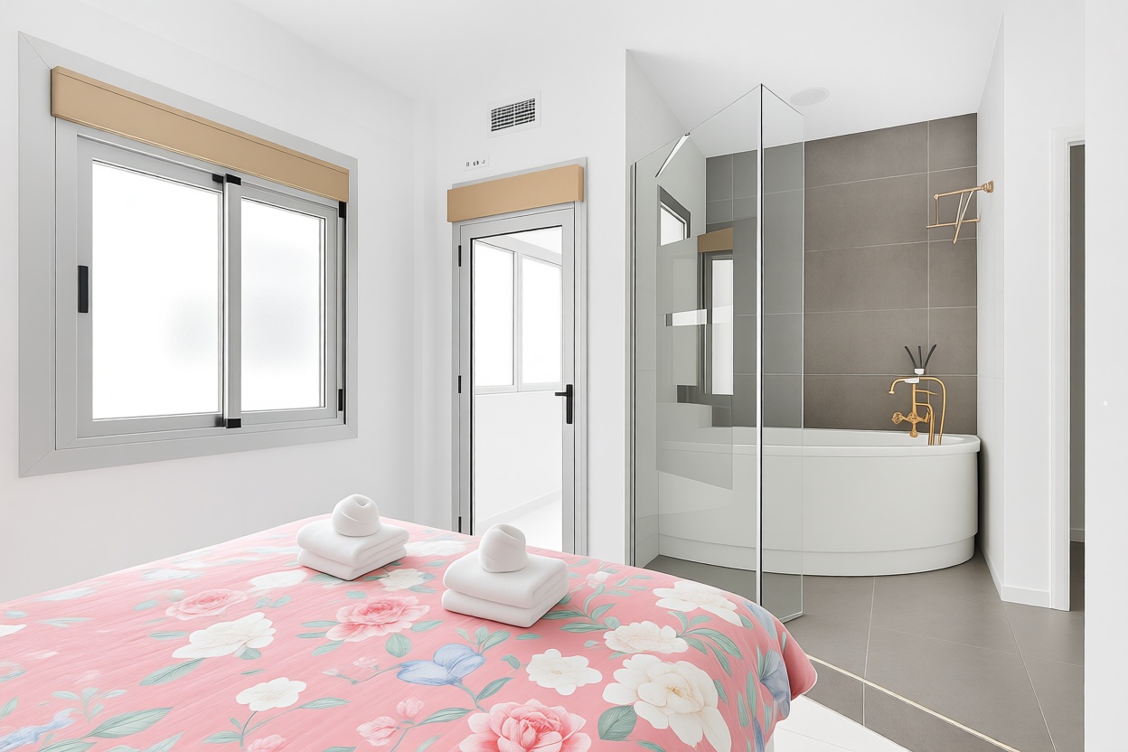Apartamento em primeira linha de praia em Torrevieja — Quarto