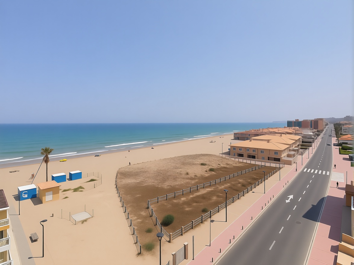 Beachfront flat in Torrevieja — Sea view