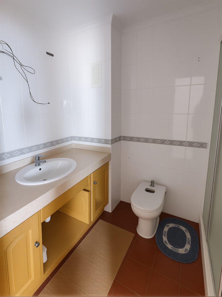 Beachfront flat in Torrevieja — Bathroom