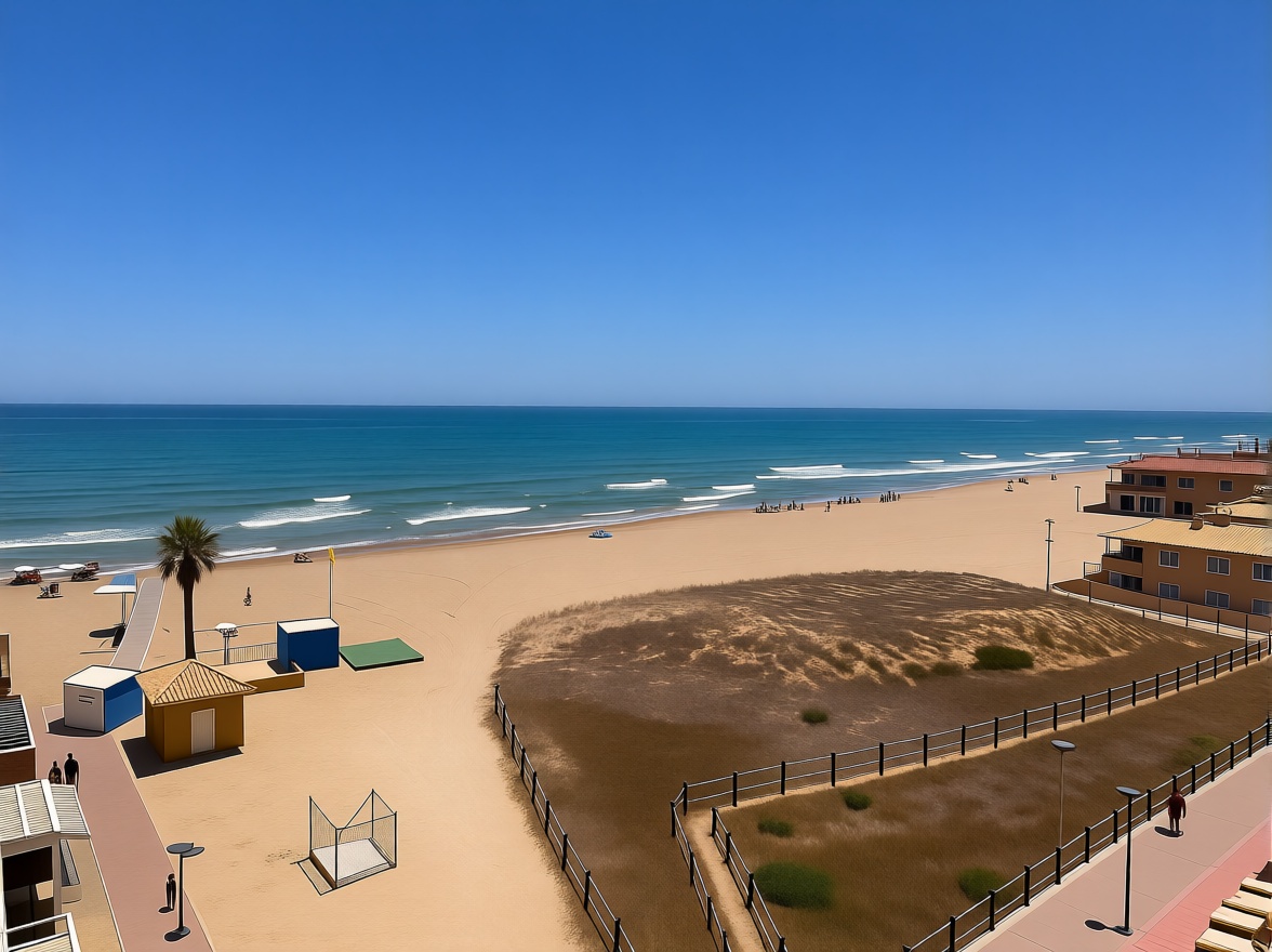 Beachfront flat in Torrevieja — Sea view