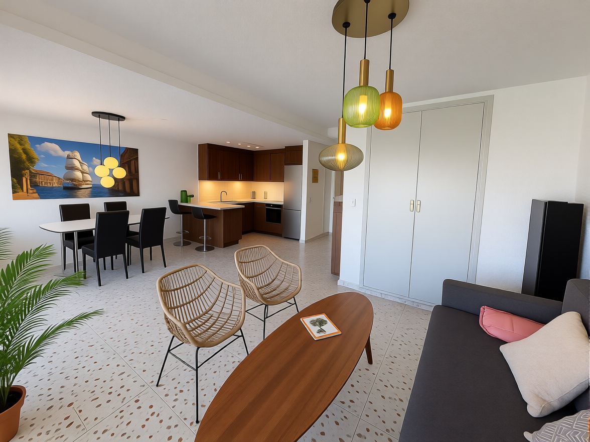 Apartamento em primeira linha de praia em Torrevieja — Sala