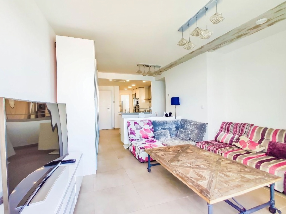 Wohnung in erste Strandlinie in Orihuela — Wohnzimmer