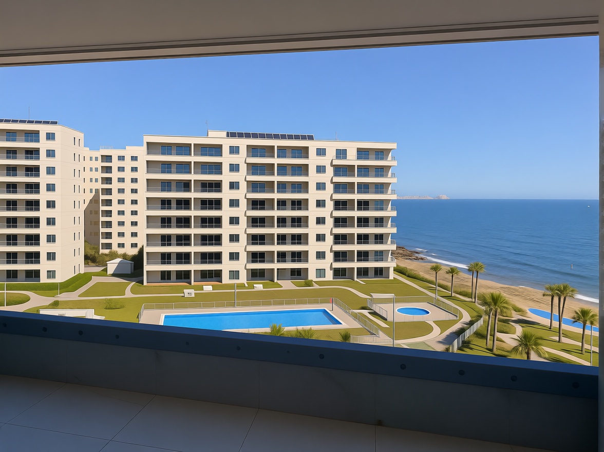 Appartement en première ligne de plage à Orihuela — Terrasse mer