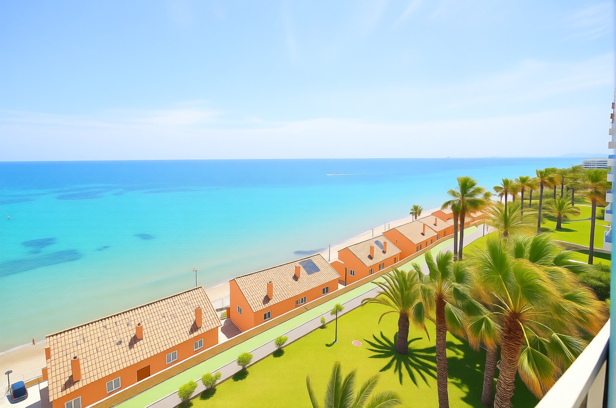 Piso en primera línea de playa en Orihuela Costa — Vista mar