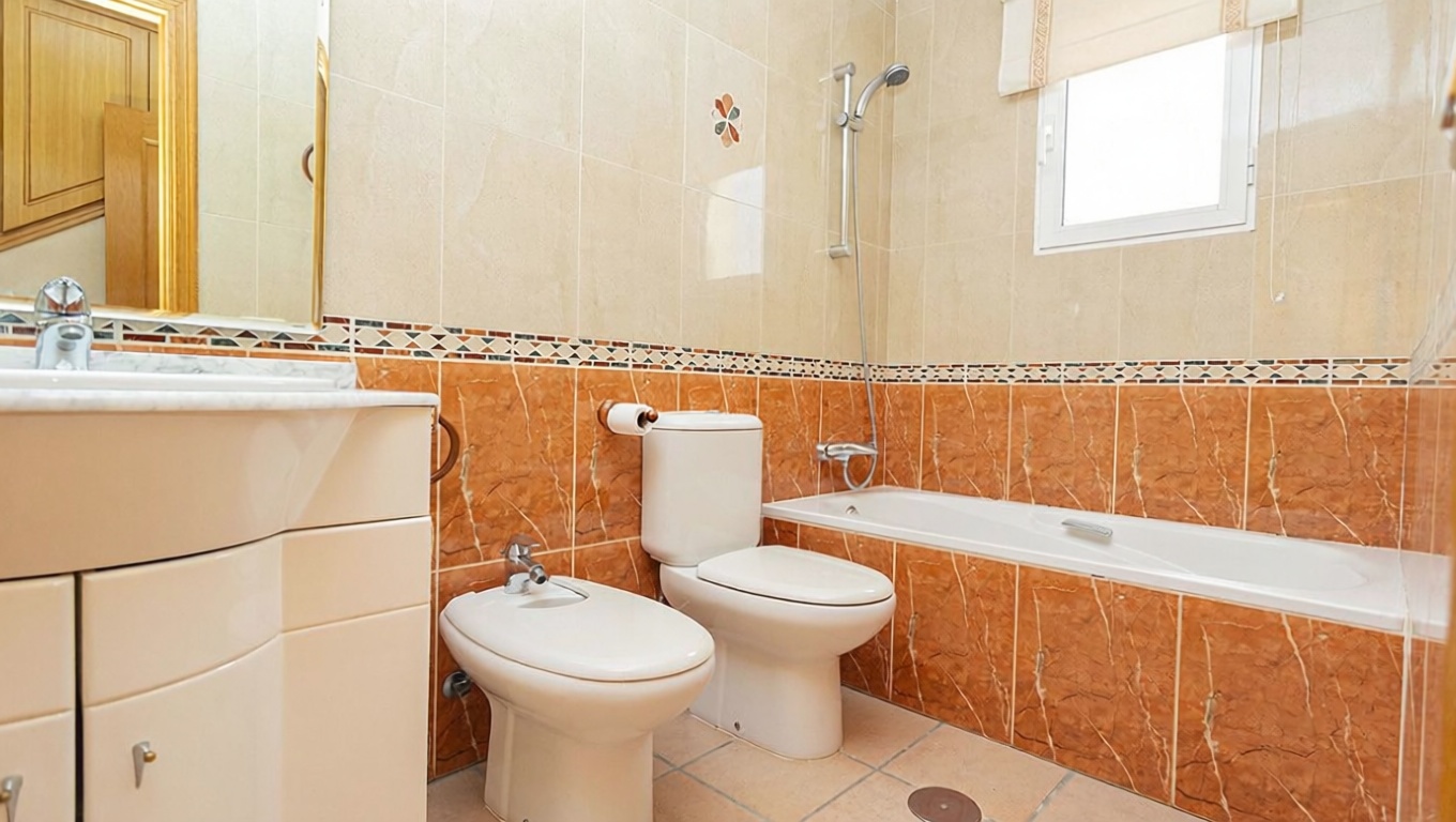 Chalet con acceso directo a playa en Pilar de la Horadada — Terraza mar