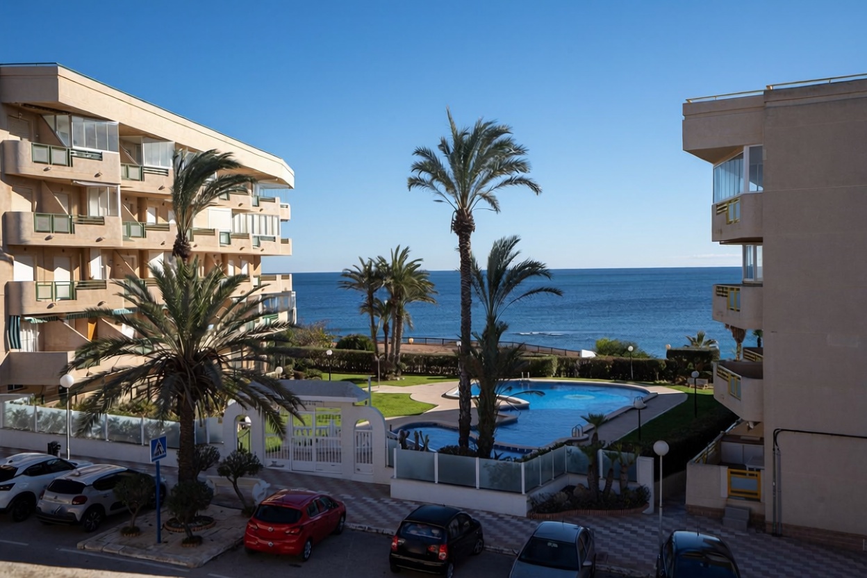 Chalet con acceso directo a playa en Pilar de la Horadada — Vista mar
