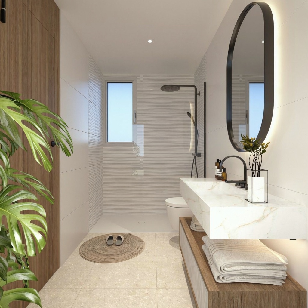Apartamento em primeira linha de praia em Pilar de la Horadada — Casa banho