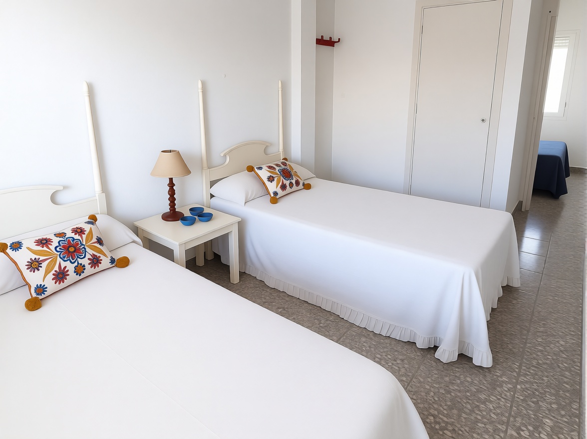 Apartamento em primeira linha de praia em Pilar de la Horadada — Quarto