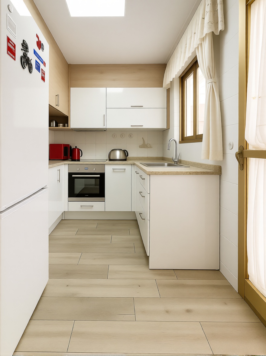 Apartamento em primeira linha de praia em San Pedro del Pinatar — Cozinha