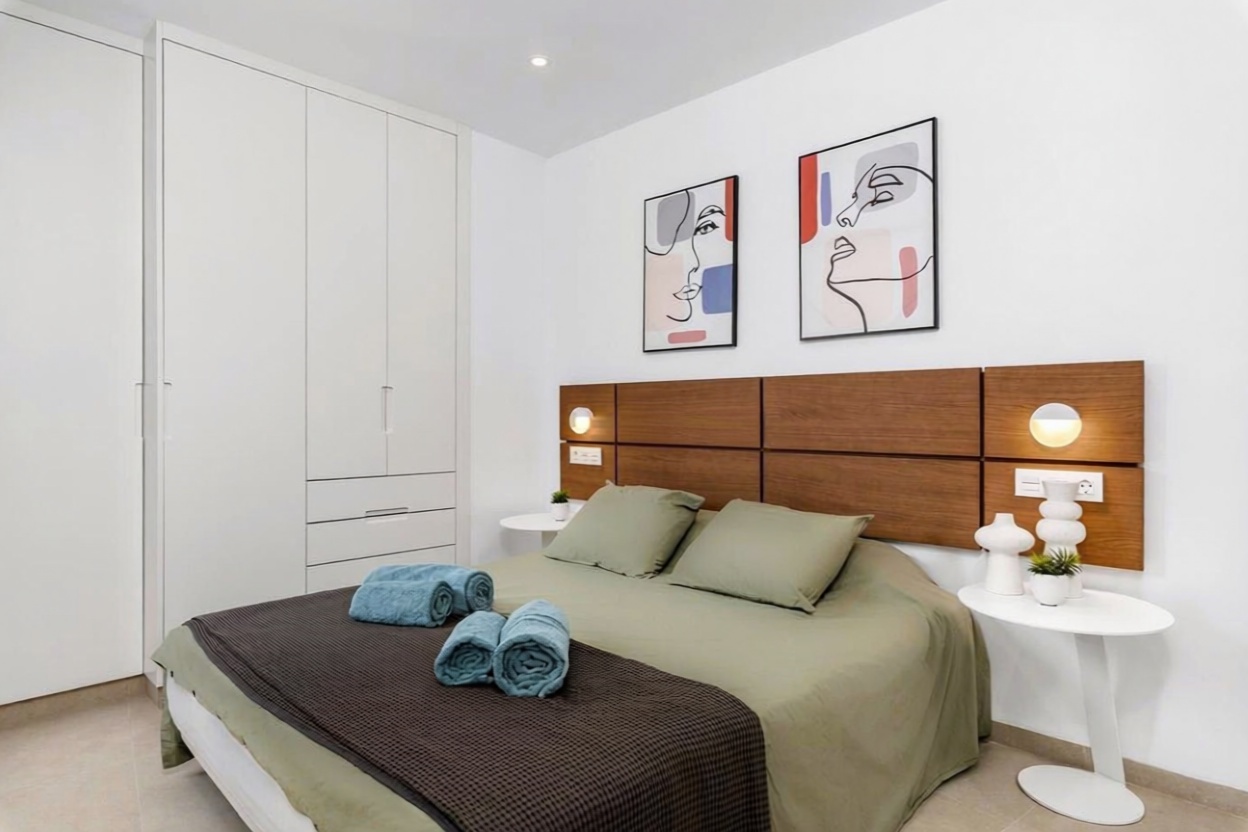 Apartamento em primeira linha de praia em San Pedro del Pinatar — Quarto