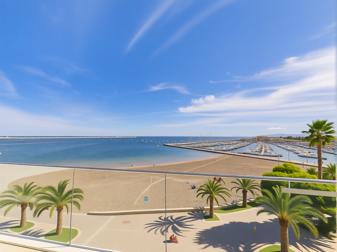 Dúplex en primera línea de playa en San Pedro del Pinatar — Vista mar