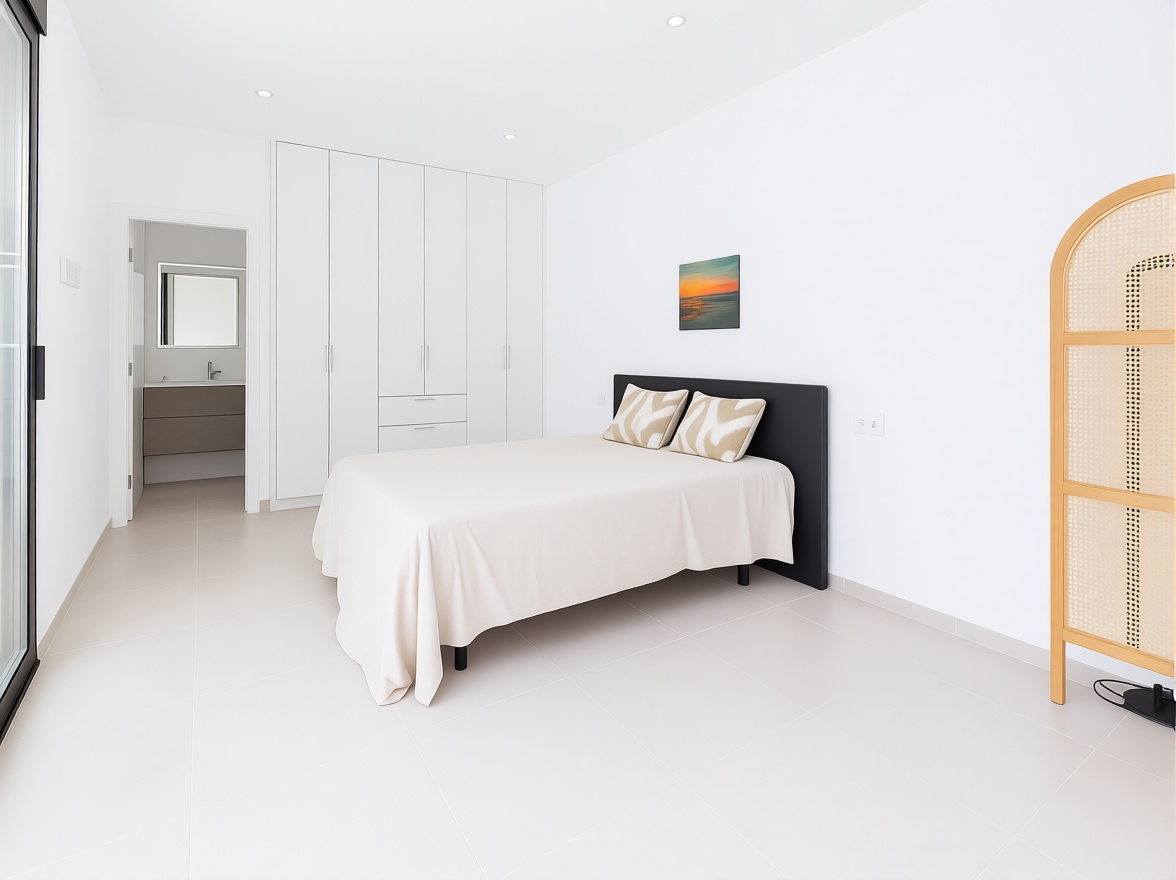Dúplex en primera línea de playa en San Pedro del Pinatar — Dormitorio