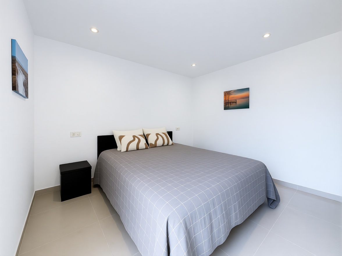Dúplex en primera línea de playa en San Pedro del Pinatar — Dormitorio