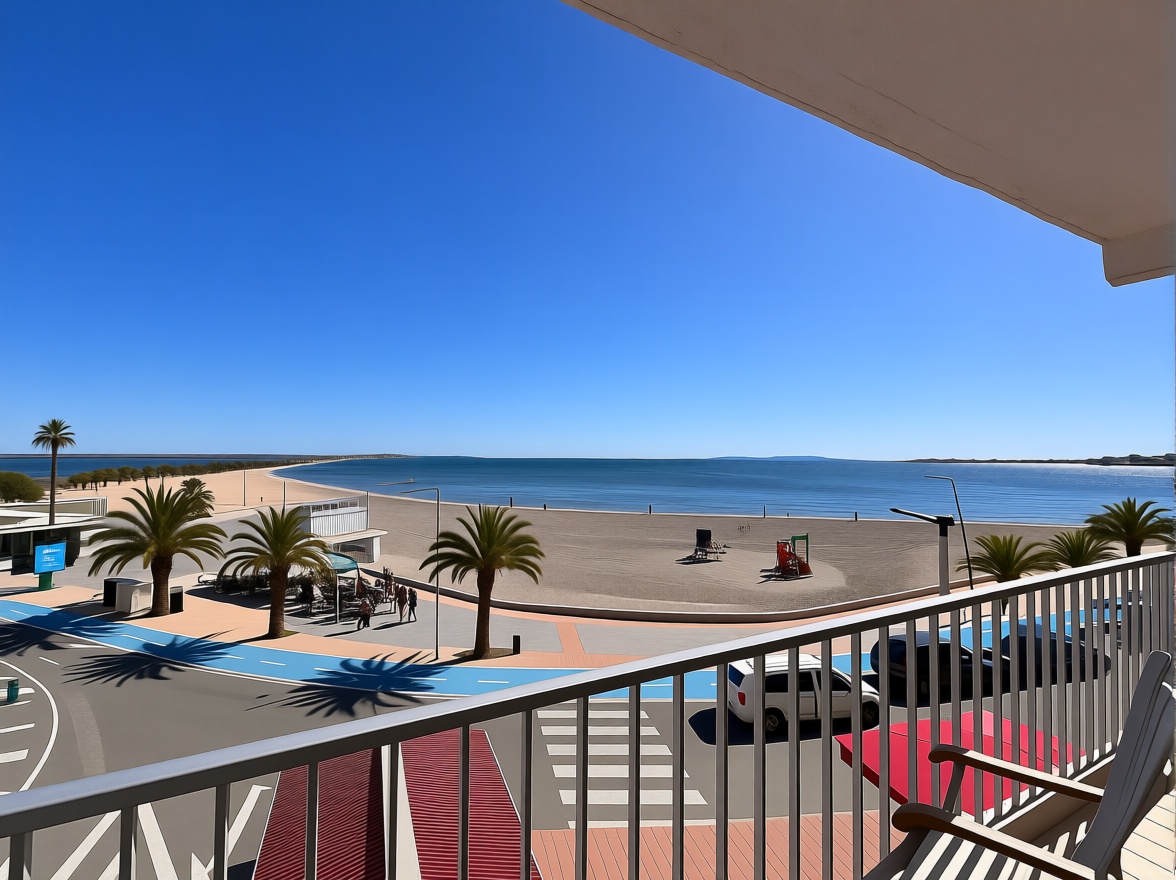 Appartement en première ligne de plage à San Pedro del Pinatar — Terrasse mer