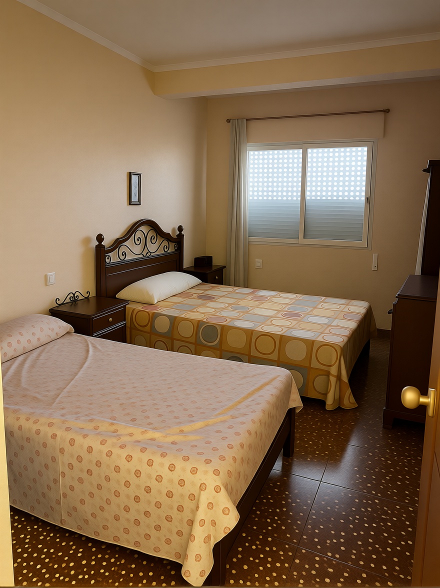 Appartement en première ligne de plage à San Pedro del Pinatar — Chambre