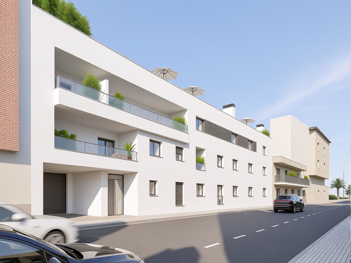 Appartement en attique en première ligne de mer à San Pedro del Pinatar — Façade