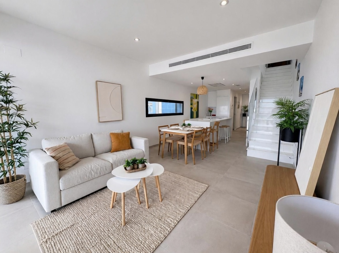Dúplex en primera línea de playa en San Pedro del Pinatar — Salón