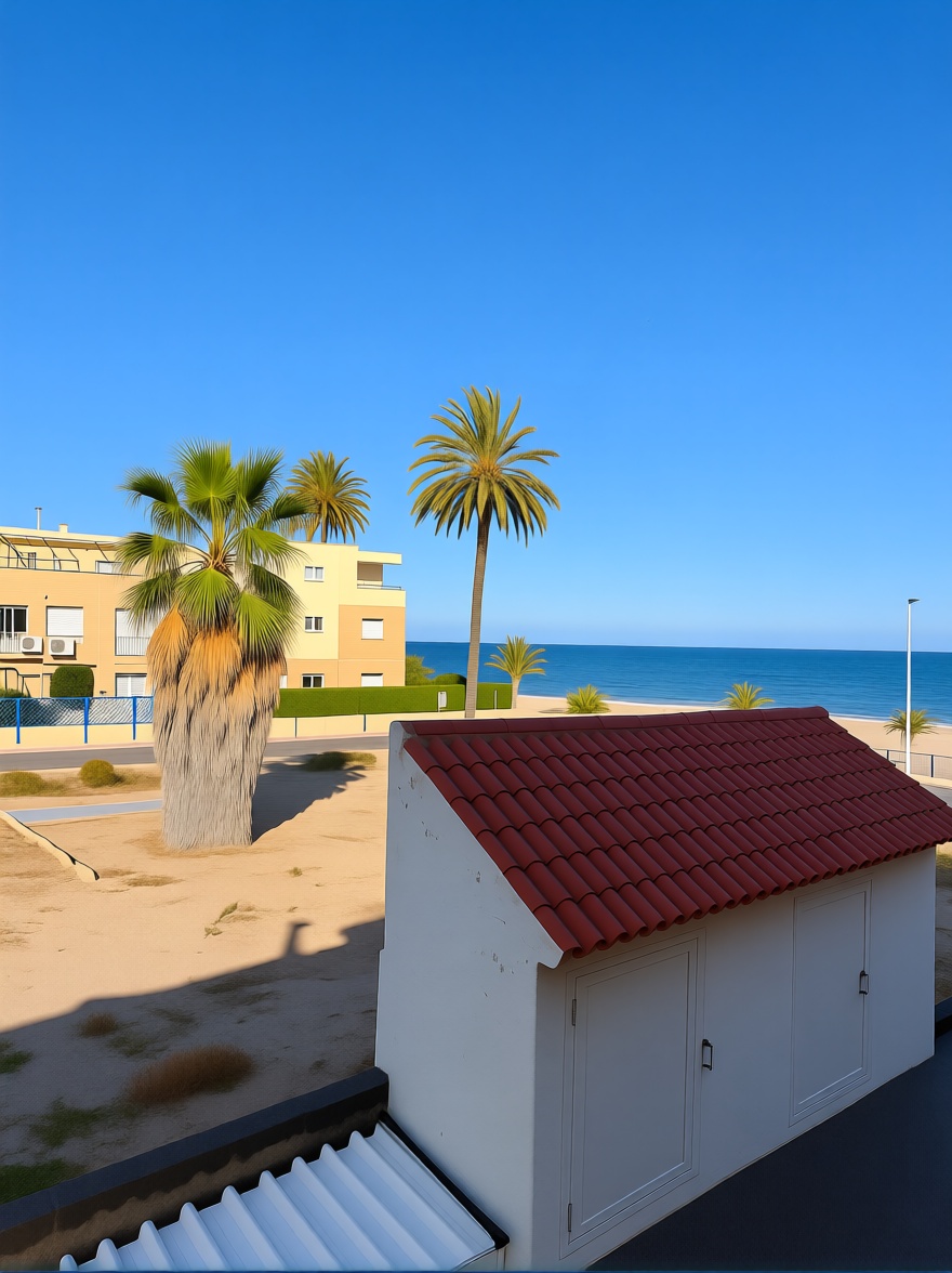 Chalet con acceso directo a playa en San Javier — Vista mar