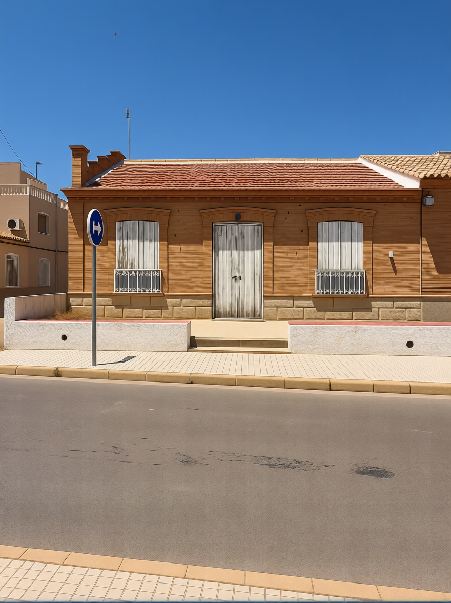 Chalet avec accès direct à la plage à Los Alcázares — Façade