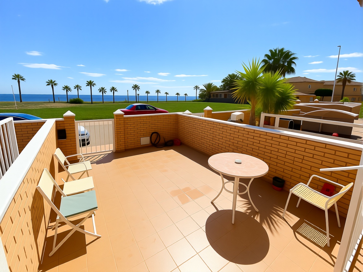 Chalet avec accès direct à la plage à Los Alcázares — Terrasse mer