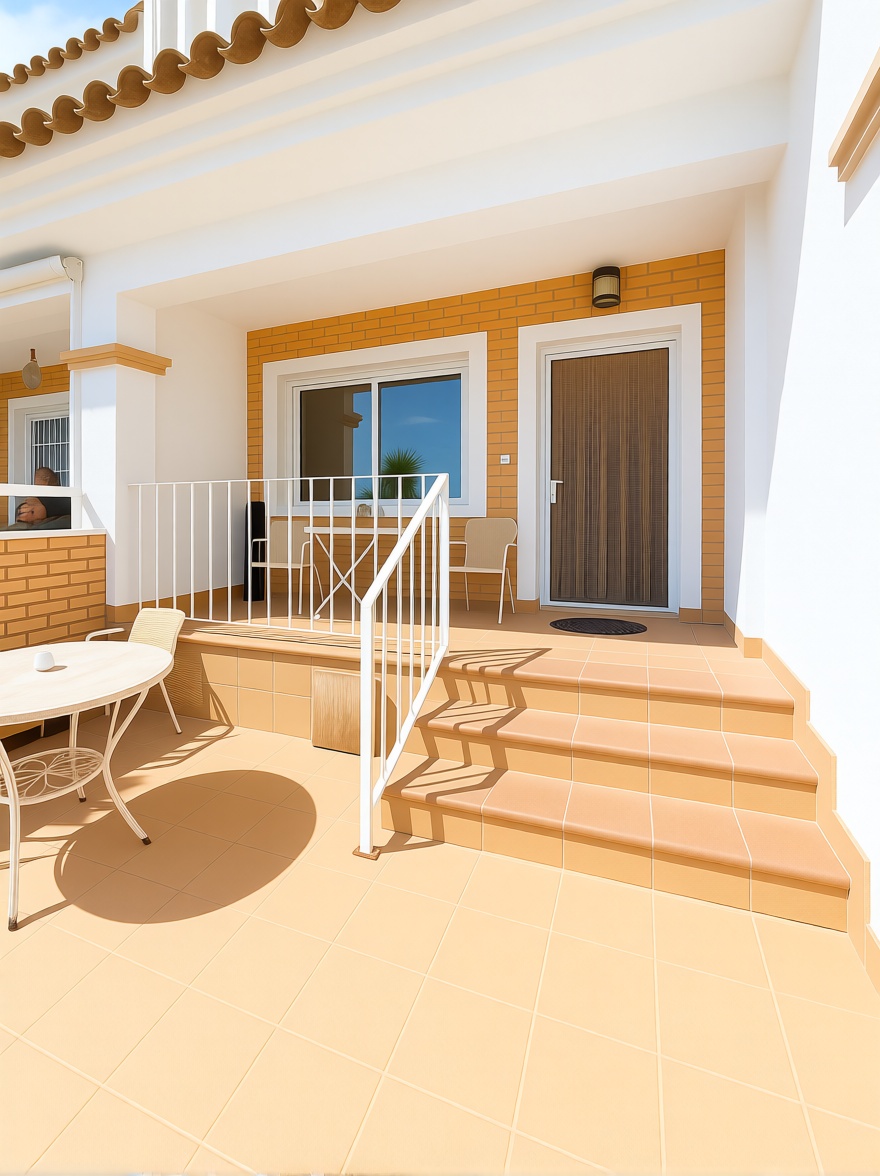Chalet avec accès direct à la plage à Los Alcázares — Terrasse