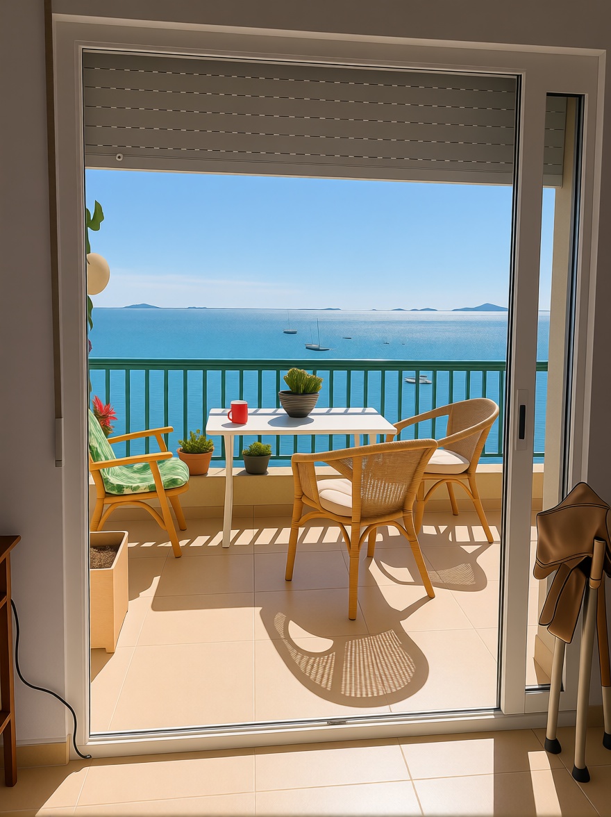 Apartamento em primeira linha de praia em Los Alcázares